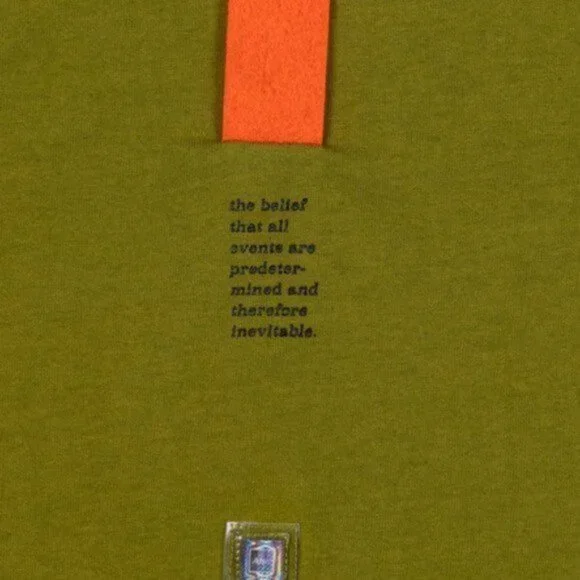 ADVISORY BOARD CRYSTALS (Abc) FATALISM T-Shirt Moss Green NEW WITOUT TAG Sz L